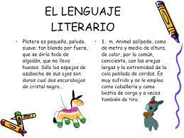 5 características del Lenguaje literario