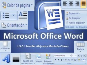 Características de Microsoft Word
